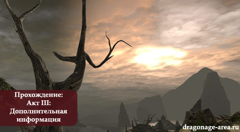 Прохождение Dragon Age 2 - Акт III: Дополнительная информация